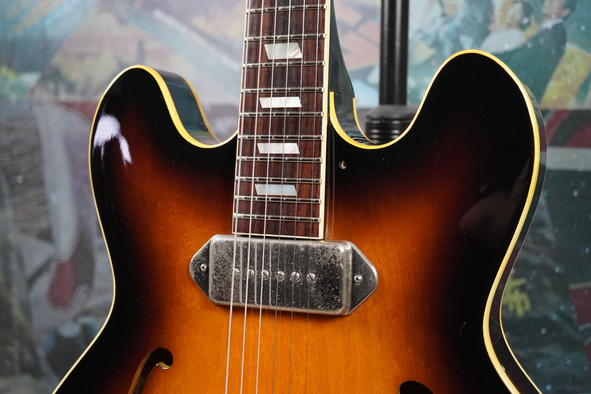 Epiphone Casino JHS 1985 Sunburst Biege Label MIJ Matsumoku Japan