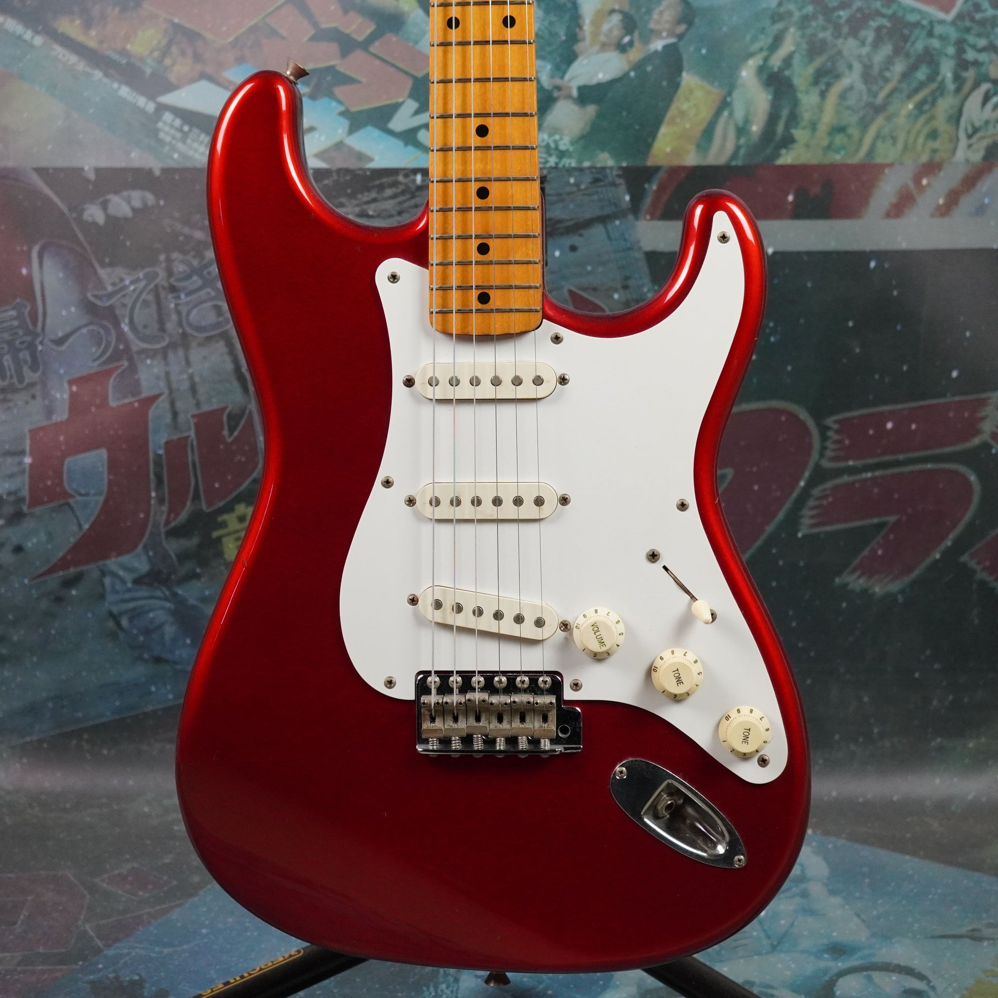 Fender Stratocaster '57 Reissue ST57 1990 Candy Apple Red MIJ Japan –  Guitarzilla