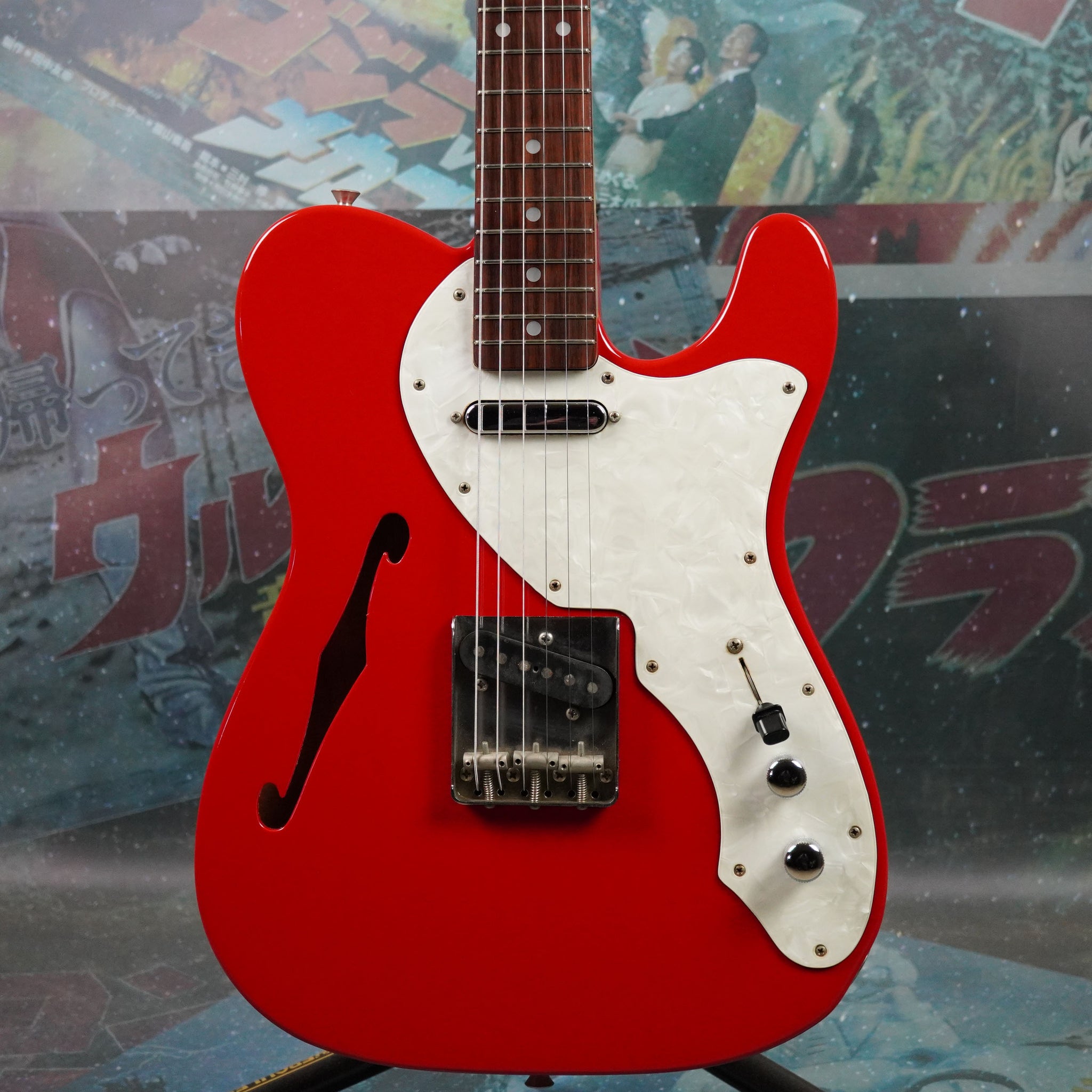 Fernandes TE-3 Telecaster Thinline 1990's Red MIJ Japan – Guitarzilla