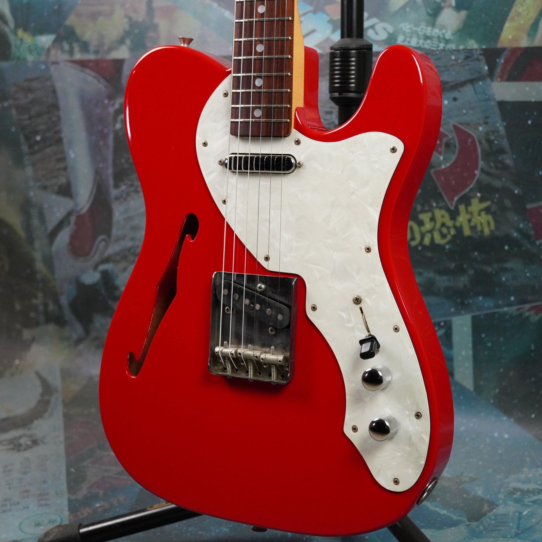 Fernandes TE-3 Telecaster Thinline 1990's Red MIJ Japan – Guitarzilla