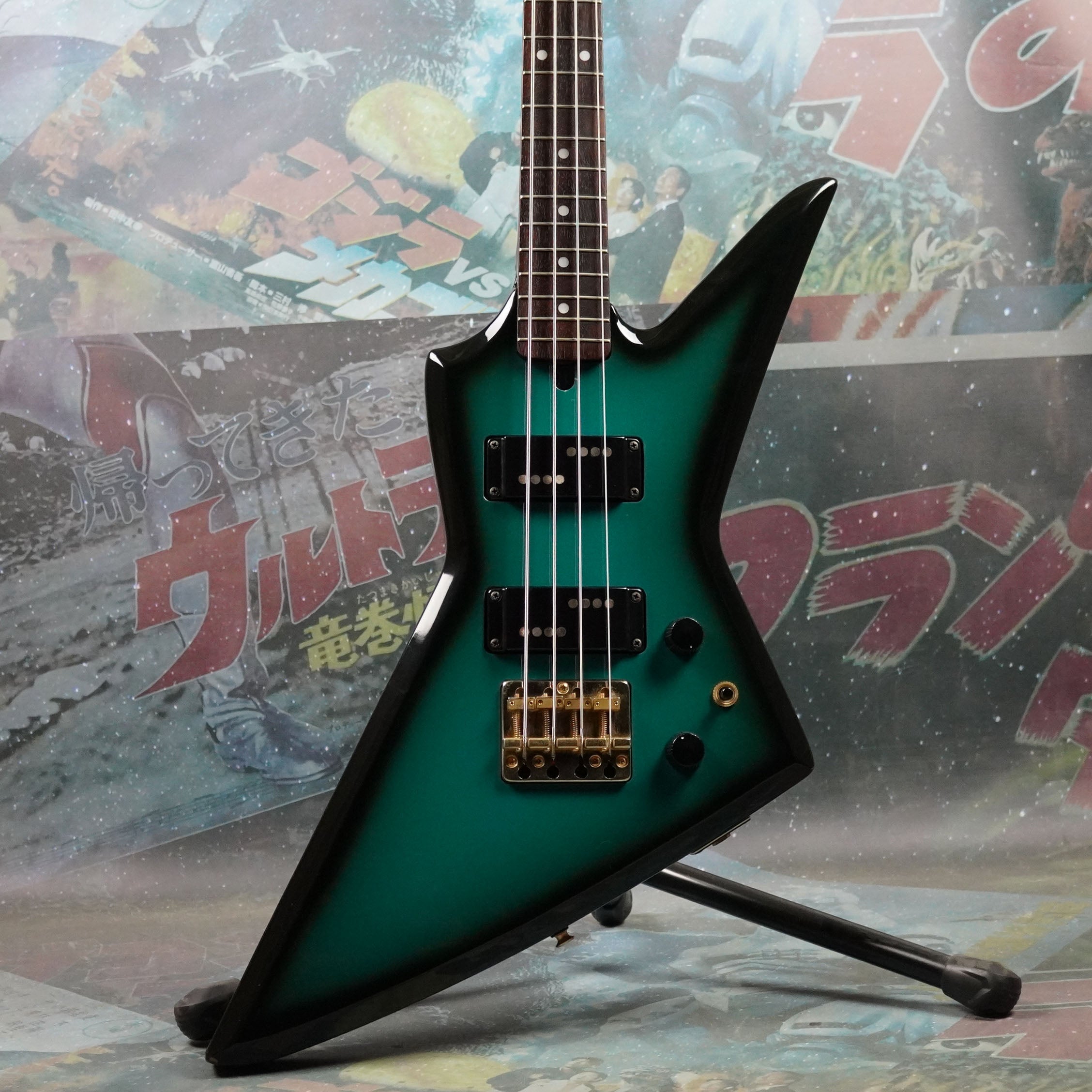 Aria Pro II ZZB Deluxe Explorer 1984 Blue Black Sunburst MIJ Japan