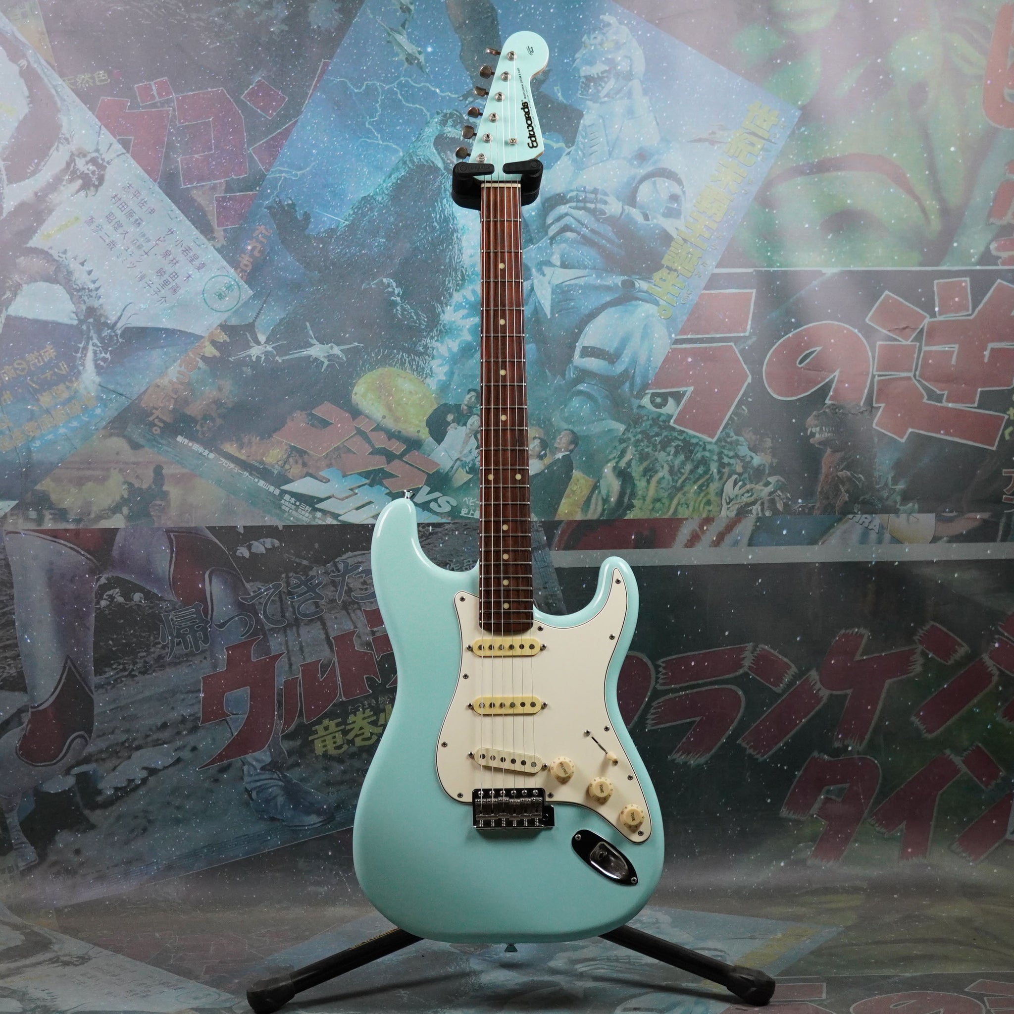 Edwards E-SE 100 Lacquer Taste Double Cut 2013 Sonic Blue MIJ ESP