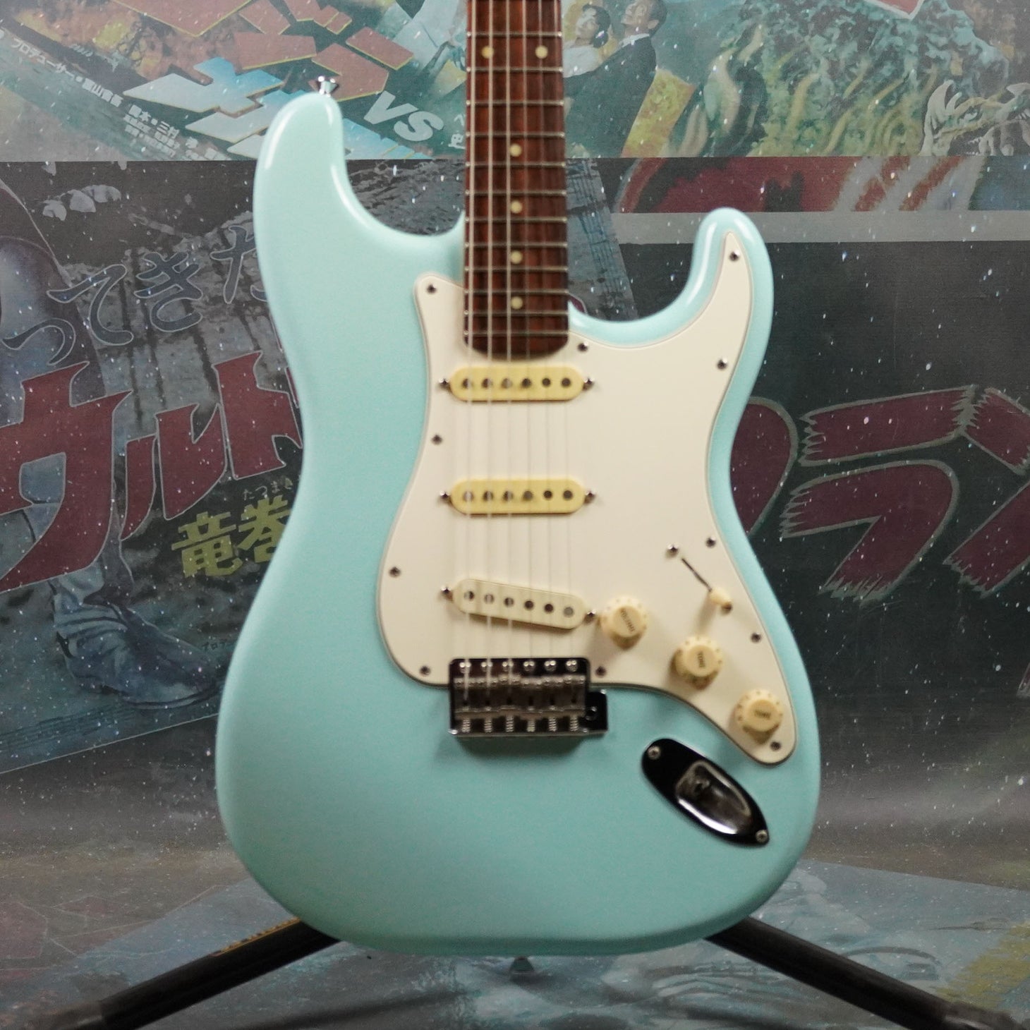 Edwards E-SE 100 Lacquer Taste Double Cut 2013 Sonic Blue MIJ ESP Japan